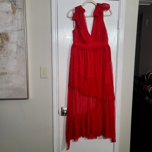 Beautiful red Vicidolls tulle midi-dress - Picture 3 of 9